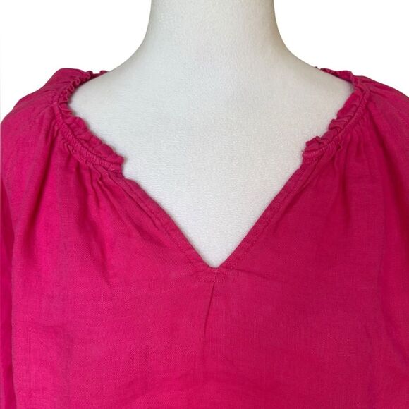 J Jill Love Linen Blouse Top Peasant Boho Relaxed Fit Bundle Of 2 Womens Large - Picture 5 of 15